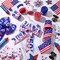 6 Rolls 250th Anniversary Patriotic Wired Ribbon Set – 2.5" x 30 Yards Red White & Blue USA Stars & Stripes Ribbon for 4th of July, Independence Day, Memorial Day & DIY Crafts